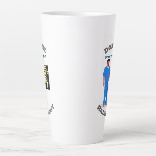 Grappige Radioloog Custom Radiology Specialty Latte Mok (Voorkant)