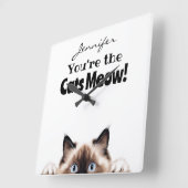 Grappige Ragdoll kat wandklok (Hoek)