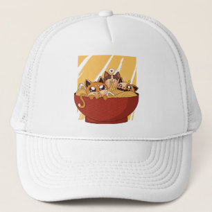 Grappige Ramen Kittens Trucker Pet