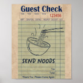 Grappige Ramen Meme Vintage Diner Keuken Poster (Voorkant)