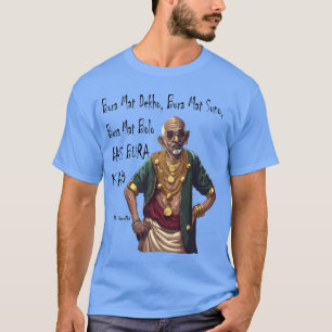 Grappige Rapper Mahatma Gandhi Citaat Bas Bura Kar T-shirt