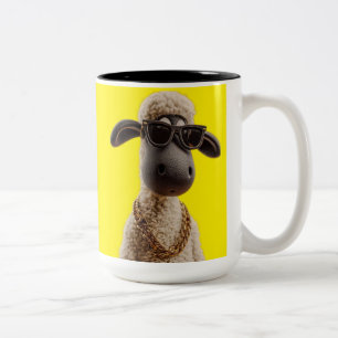 Grappige Rapper Schaap Mok – Cute Huisdier Liefheb