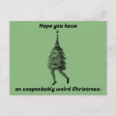 Grappige rare kerst briefkaart (Voorkant)