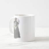 Grappige rare kitten tovenaar spook kat meme katda koffiemok (Voorkant links)