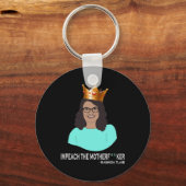 Grappige Rashida Tlaib - Impeach Trump Sleutelhanger (Voorkant)