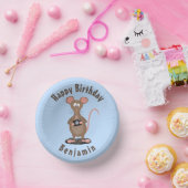 Grappige rat en camera gepersonaliseerde verjaarda papieren kommen (Feest)