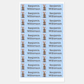 Grappige rat met camera cartoon gepersonaliseerd labels (Vel)