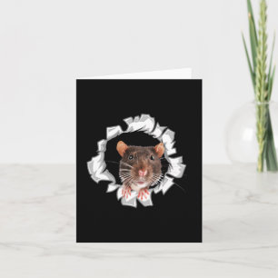 Grappige Rat Muis Liefhebber Grafisch Ontwerp Cade Kaart