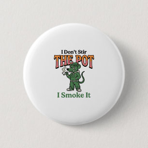 Grappige rat pot citaat vintage graveer ontwerp_1 ronde button 5,7 cm