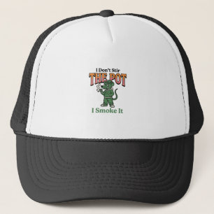 Grappige rat pot citaat vintage graveer ontwerp_1 trucker pet