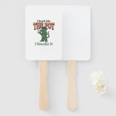 Grappige rat pot quote vintage graveerontwerp_1 handwaaier (Voorkant en achterkant)