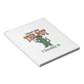 Grappige rat pot quote vintage graveerontwerp_1 notitieblok (Schuin)