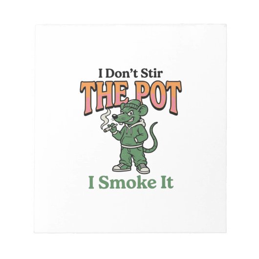 Grappige rat pot quote vintage graveerontwerp_1 notitieblok (Voorkant)