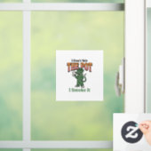 Grappige rat pot quote vintage graveerontwerp_1 raamsticker (Huis)