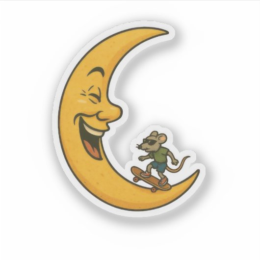 grappige rat sticker (Voorkant)