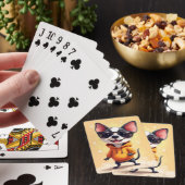 Grappige Rat Terrier Kawaii Hond Pokerkaarten (Insitu)