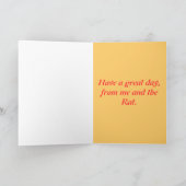 Grappige Rat verjaardagskaart voor iedereen. Kaart (Binnen)