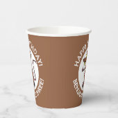 Grappige rattenduimen omhoog gepersonaliseerde car papieren bekers (Links)