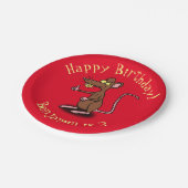 Grappige rattenduimen omhoog gepersonaliseerde car papieren bordje (Gekanteld)