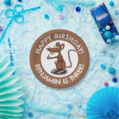 Grappige rattenduimen omhoog gepersonaliseerde car papieren bordje (Feest)