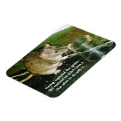 Grappige rattenmagneet magneet (Linkerzijde)