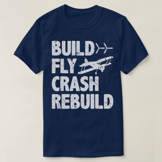 Grappige RC Pilot Vliegtuig Vliegen T-shirt (Design voorkant)