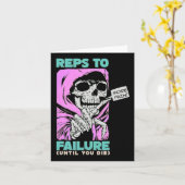 Grappige reacties op falen gewichtheffen bodybuild kaart (Gele Bloem)