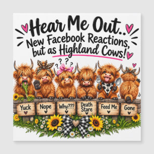 Grappige reacties van Highland-koeien