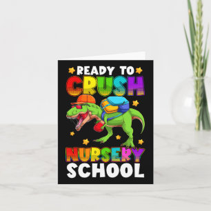 Grappige Ready To Crush Kleuter T Rex Eerste Dag O Kaart