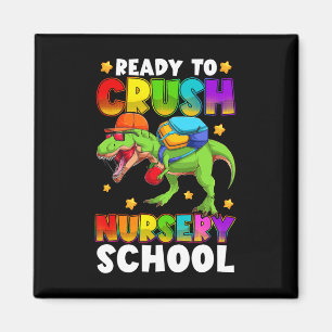 Grappige Ready To Crush-kleuterschool T Rex eerste Magneet