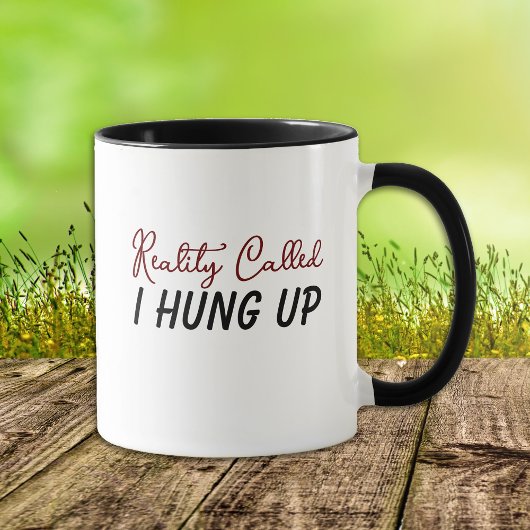 Grappige realiteit genaamd monogram mok