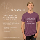 Grappige realiteiten van het leven bericht Tri-Ble Tri-Blend Shirt
