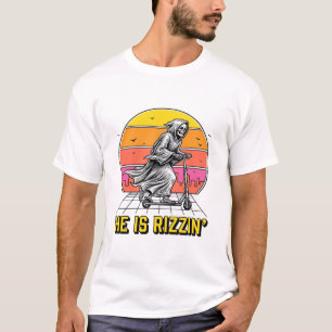 Grappige Reaper Scooter Vintage Sunset T-shirt Ont