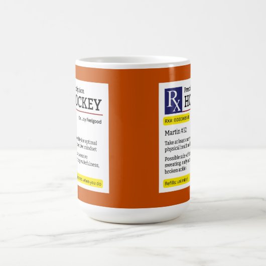 Grappige recept hockey speler Mok (Center)