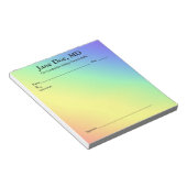 Grappige recept regenboog notitieblok - 14 x 15 cm (Schuin)