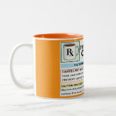 Grappige recept RX koffie aanpasbare mok (Links)