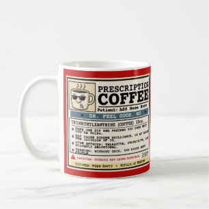 Grappige recepten RX koffie aanpasbare mok