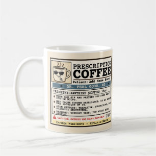 Grappige recepten RX koffie aanpasbare mok