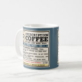Grappige recepten RX koffie aanpasbare mok (Voorkant links)