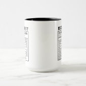Grappige Receptioniste Voedingsfeiten Personeelsli Mok (Midden)