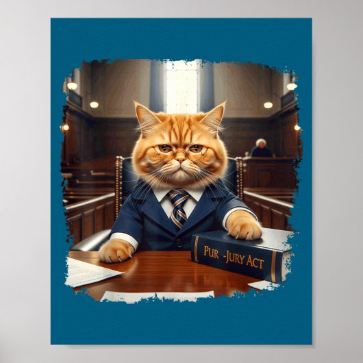 Grappige rechtenstudent school gerechtigheid meme poster (Voorkant)