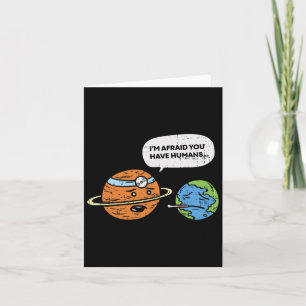 Grappige Red de Aarde Dag Planeet Dokter Mensen  Kaart
