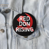 Grappige "Red Don Rising" met Russische sikkel Ronde Button 4,0 Cm (In situ)