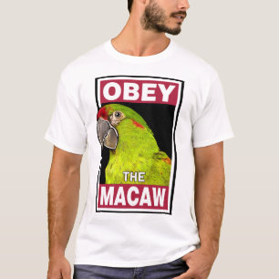 Grappige Red Fronted Macaw Parrot - Vogelkunst T-shirt