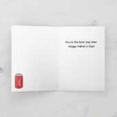 Grappige Red Soda Pop Pun Vaderdag Kaart (Binnen)