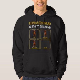 Grappige Redbone Coonhound Gids voor het Trainen v Hoodie
