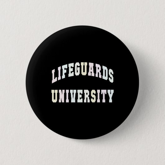 Grappige Redders Universiteit Strandtrip Zwemvakan Ronde Button 5,7 Cm (Voorkant)