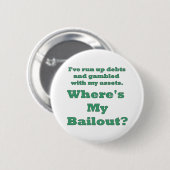 grappige reddingknop ronde button 5,7 cm (Voorkant /achterkant)