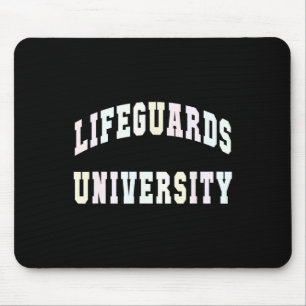 Grappige reddingsbrigade universiteit strandtrip z muismat