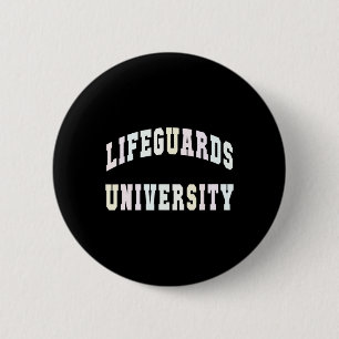 Grappige reddingsbrigade Universiteit strandtrip z Ronde Button 5,7 Cm